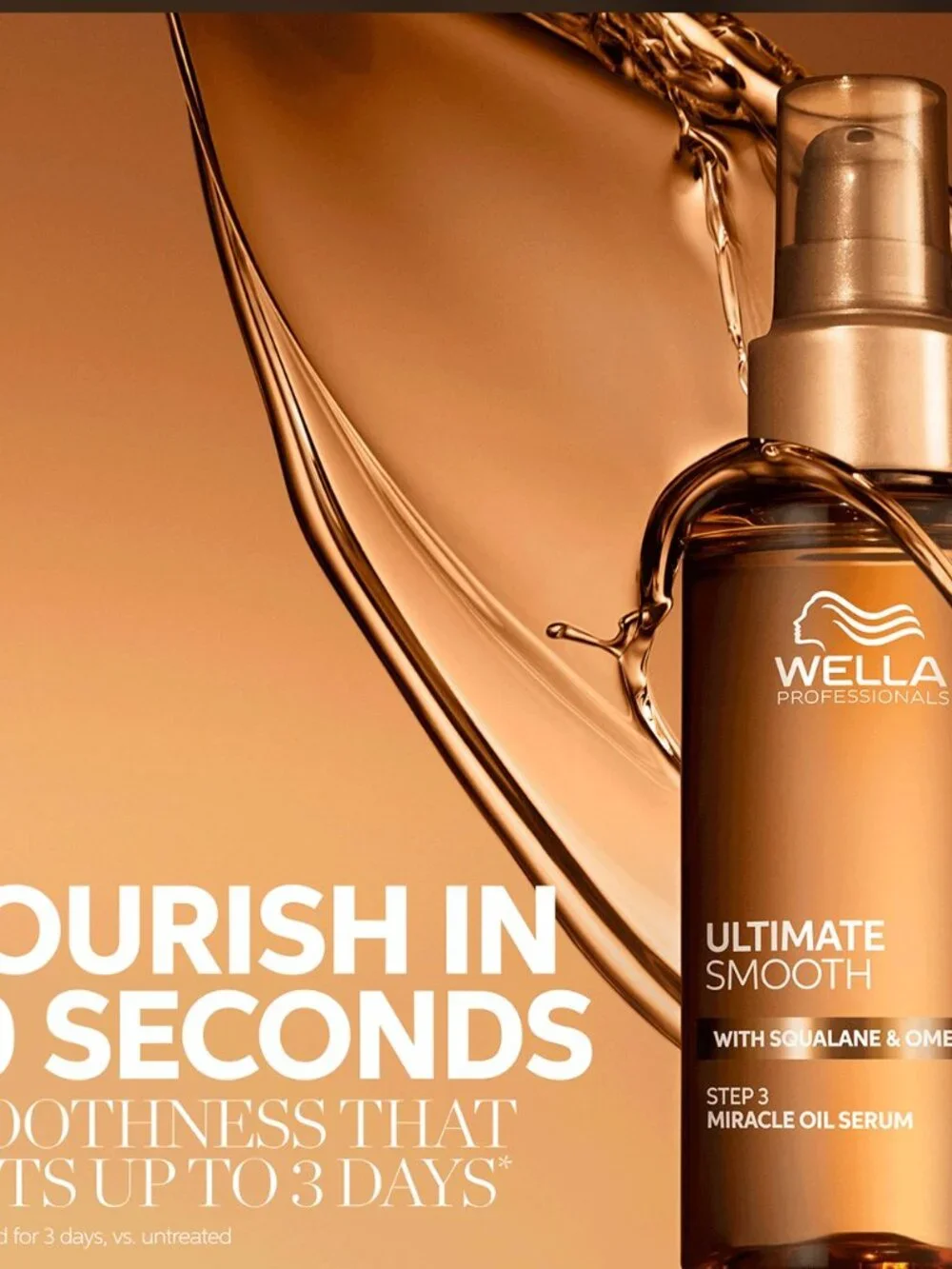 Wella Professionals Ultimate Smooth Miracle Oil Serum 3.38 oz